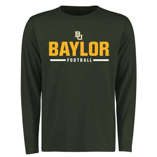 Baylor Bears Custom Sport Wordmark Long Sleeve WEM T-Shirt - Green,We sell and wholesale Baylor Bears Custom Sport Wordmark Long Sleeve WEM T-Shirt - Green on line form chian!